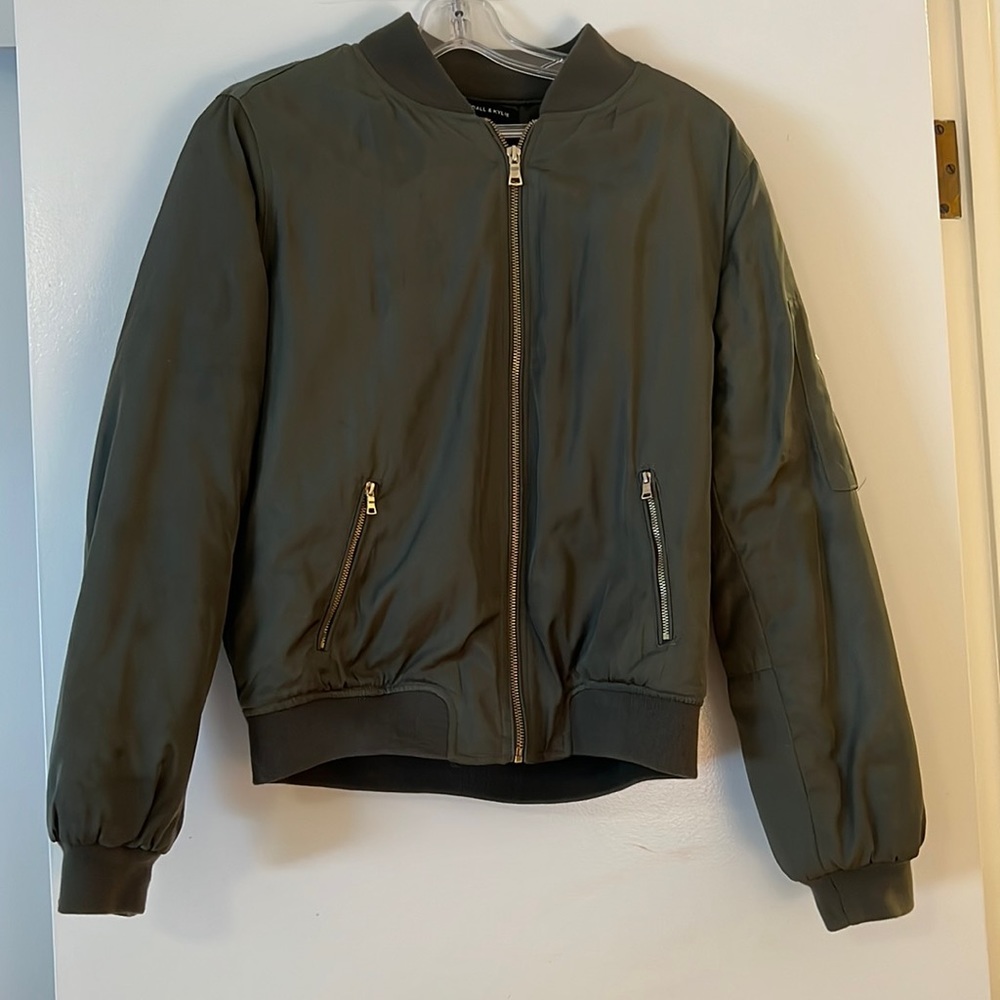 Kendall & Kylie Army Green Bomber Jacket